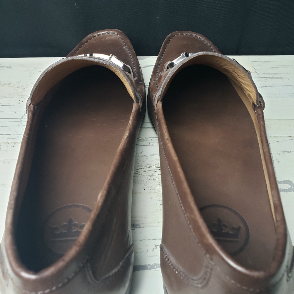 Peter Millar Crown Leather Horse-Bit Loafers (style ME0F51) - Men's size 10 M - Picture 6 of 13
